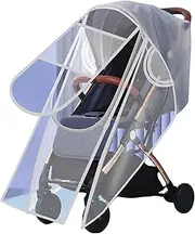 Universal rain Cover, Baby rain Cover for Buggy, for Buggy, pram, pram Umbrella Made of EVA Material, Protection Against rain and Wind and Good air Circulation