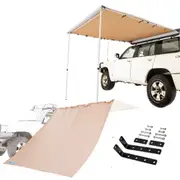 Adventure Kings Side Awning 2x3m + Mounting Brackets (Pair) + Awning Side Wall