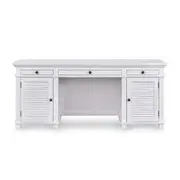 Belle West Beach Desk White Double Leg