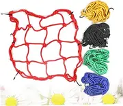 Motorcycle Bungee Net Bag Durable Cargo Net for Helmets Luggage Hooks Included Random Color for Motorcycles Scooters and Mopeds