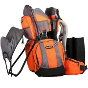 2-In 1 Baby Backpack Carrier - Ergonomic Toddler Hiking/Baby Hiking Backpack Car