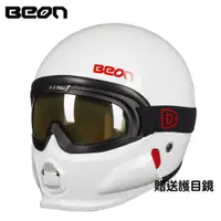 在飛比找蝦皮購物優惠-全罩式安全帽 復古可拆 BEON T703 含風鏡 安全帽