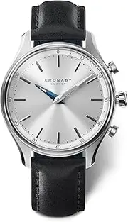 [Kronaby] sekel Unisex Analog Quartz Watch with Leather bracelet S0657/1
