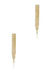 Fallon Waterfall Fringed Drop Earrings - Gold ONE SIZE