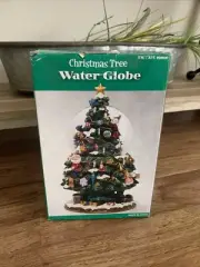 Musical Rotating Christmas Tree Water Globe Snomotion Holiday Snowglobe Sealed