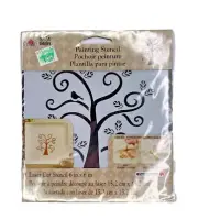 Plaid FolkArt Curly Tree Stencil 30610 New in Package 6 in by 6 in