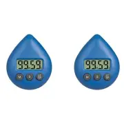 2X Digital Bathroom Clock Shower Clock Timer Temperature Humidity Visual8692