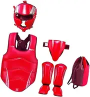 [Ｓｉｍｈｏａ] Taekwondo Sparring Kit with Protective Shin Guards for Karate and Boxing