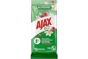 Ajax Eco Antibacterial Disinfectant Surface Cleaning Wipes, Bulk 110 Pack, Vanilla and Berries, Multipurpose, Biodegradable and Compostable, Made with Bamboo Fibres