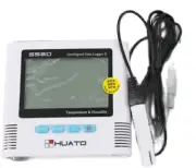 Temperature Humidity Meter Data Logger Built-in Sound Light Alarm USB Port