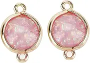 [STOBOK] Jewelry Dangler Jewelry Pendant Connector Tear Drop Jewelry Making Octagon Beads Necklace Connector Rhinestones Teardrop Birthstone Beads Jewelry Making Connectors White