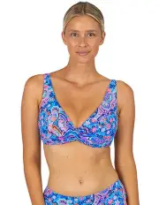 [Baku] South Beach D-DD Cup Twist Bikini Bra Top in Azure