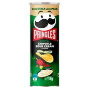 Pringles Chipotle Sour Cream Flavour Stacked Potato Chips 118g