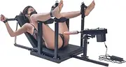 SAHOOSAFETY SM Leg Splitter Sex Chair With Handcuffs Ankle Cuffs Bondage Set With Sex Machine Bondage Frame BDSM Chair Spreader Bar Restraints Sex Set Sex Toys for Men and Women