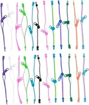 LIFKOME 20pcs Zipper Bracelets for Sensory Bulk for Birthday Party Favors Goodie Bags Creative Accessories for Boys and Flexible Design and Comfortable Texture Random Color