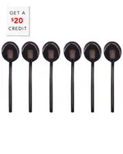 Mepra Bronxo 6pc Coffee Spoon Set with $20 Credit