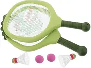 ifundom 1 Set Children Badminton and Tennis Racket Set for Outdoor Sports and Kindergarten Activities Plastic Rackets and Training Balls for Kids
