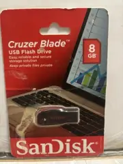 Sundisk Cruzer Blade USB 8 GB FLASH DRIVE NEW Factory Sealed FREE FAST SHIPPING