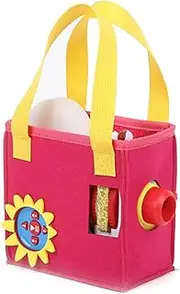 Bag for Little Tikes Story Dream Machine, Toy Folding Pouch Portable Carry Case for Little Tikes Projector for Fairy Tale Coll Books, Audio Play, Character,with Handle Strap, Rose Red,
