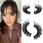 Long Curled Full False Eyelashes Faux Mink Lashes Russian Strip Lashes D Curl