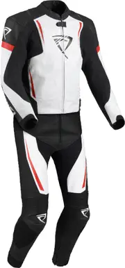 DIFI Jerez perforated Two Piece Motorcycle Leather Suit, black-red, Size 58 for Men Black Red