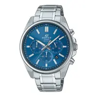 在飛比找PChome24h購物優惠-【CASIO】 卡西歐 EDIFICE 大表面 鋼錶帶 三眼