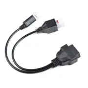 3pin 4 pin 2in1 OBD2 Diagnostic Adapter Connector Cable For Yamaha Motorcycle O3