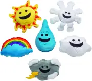 What'S the Weather Hand Puppets, 6 Piece Set, Great for Calendar, Weather and Se