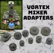3D Paint Bottle Adapter for Four E's Vortex Mixer (Vallejo, AK, Kimera, 10ml)