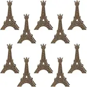 10PCS Place Card Holder Photo Folder Eiffel Tower Table Number Holders Tibetan Style Alloy Memo Holders Cardholder for Wedding Tabletop Reception Banquet Menu Reserved Seat Number