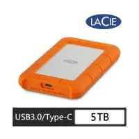 在飛比找momo購物網優惠-【LaCie 萊斯】Rugged USB-C USB3.0 