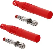 NOLITOY 2pcs Banana Plugs for Speaker Wire Connections Durable Connectors with Pa Shell High Conductivity Jack Adapters for Multimeter Test Leads and Probes