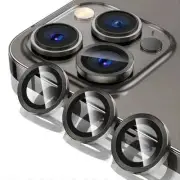 For iPhone 15 14 13 Pro Max Camera Lens Metal Ring Glass Screen Cover Protector