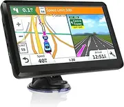 7 inch Global Dashboard GPS Navigation Device Sunshade with Newest SAT NAV Map for All Cars Lorry Trucks (729)
