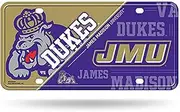 NCAA Rico Industries Metal License Plate Tag, James Madison Dukes