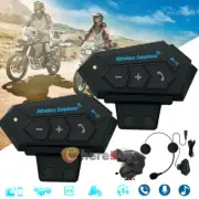 1/2 Pack BT-12 Bluetooth Motorcycle Helmet Headset Headphone Speaker Hands-Free