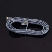RJ11 6P4C Modular Telephone Extension Cable Phone Cord Line Wire (100 Feet, G...