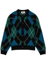Ymc Atomic Argyle Wool-blend Cardigan - Black - L (UK14 / L) L (UK14 / L)