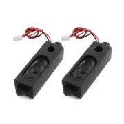 2 x 2W 8 Ohm Wired Black Speaker Loudspeaker 53mm x 18mm for Tablet PC Notebook