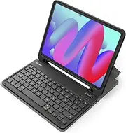 [Inateck] iPad 10th/11th Generation Keyboard Case, Compatible A16 2025 11", Air 11" M3/M2 (2025/2024), Air 5/4, Pro 11 4/3/2/1, Magnetic Detachable Keyboard with Pencil Holder, KB04002 Black