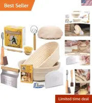 Rustic Sourdough Baking Essentials: 9" Round & 10" Oval Proofing Baskets