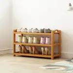 【ZOZO】2層+3層 木質簡易鞋架(鞋櫃/組合鞋架/多層鞋架/置物架)
