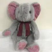RUSS Heartcraft Collection Gray Elephant JUMBLES 12" Stuffed Plush Tags
