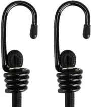 Lanlord Long Latex Black Heavy Duty Outdoor 80 Inch Bungee Cords with Hooks