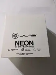 JLab Neon Bluetooth Folding On-Ear Headphones Wireless Headphones 13Hour Black