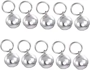 Ipetboom 20 Pcs Cat Bell Collar Dog Bell Dog Jingle Bell Gold Keychain Puppies Collars Small Cat Collar Jingle Bells Puppy Dog Bells for Collar Pet Bells for Collar Little Bell Pendant Belt