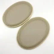 2- 6" x 9"Ivory Speaker Cover ABS Frame Metal Mesh Grills For Car Audio PA DJ