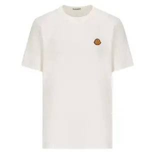 【MONCLER】秋冬新款 男款 皮革品牌LOGO 短袖T恤-白色(L號、XL號)