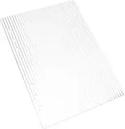 KALLORY Acrylic Binder Cover Clear Transparent Notebook Cover with Detachable Design Stylish Guard for School Planner Chic Journal Protector for DIY Notebooks