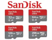 SanDisk Micro SD Card with Adapter 32G 64G 128G 256G Ultra Memory A1 100Mb/s